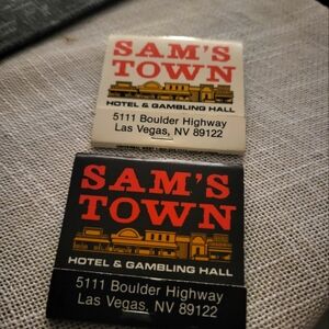 Vintage Matchbooks Cover Matchcover Sam’s Town Hotel Casino Las Vegas Lot Of 2